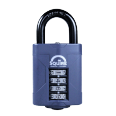 SQUIRE CP50 Series 50mm Steel Shackle Combination Padlock Open Shackle 