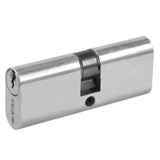 CISA C2000 Small Oval Double Cylinder 70mm 35/35 30/10/30 Keyed To Differ  - Nickel Plated