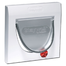 STAYWELL Pet Door 4 Way Lock 900 Series Cat Flap 224mm X 224mm  - White