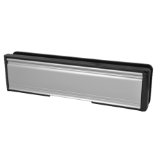 WELSEAL UPVC Letter Box 20-40 - 265mm Wide  - Silver