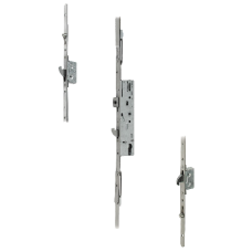 DOORMASTER Professional Lever Operated Latch & Hook - 2 Adjustable Hooks 2 Rollers (UPVC Door) 35/92