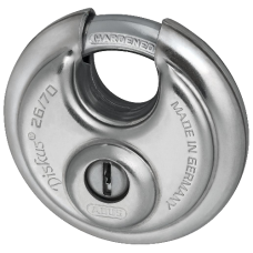 ABUS 26 Series Solid Lock Body Diskus Discus Padlock 71mm Keyed To Differ 26/70  - Hardened Steel