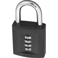 ABUS 158 Series Combination Open Shackle Padlock 51mm 158/50  - Black