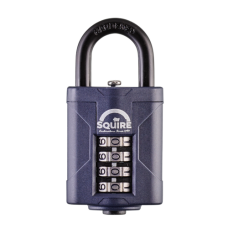 SQUIRE CP40 Series Recodable 40mm Combination Padlock Open Shackle  - Black