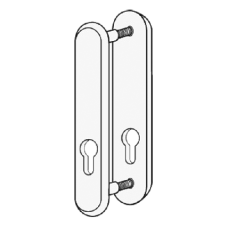 KICKSTOP 9600 188mm LockGuard Euro - Chrome Plated