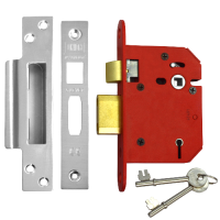 UNION J2205 StrongBOLT 5 Lever Sashlock 75mm Keyed To Differ  - Stainless Steel