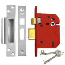 UNION J2205 StrongBOLT 5 Lever Sashlock 75mm Keyed To Differ  - Stainless Steel