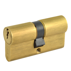 CISA C2000 Euro Double Cylinder 60mm 30/30 25/10/25 Keyed To Differ  - Polished Brass