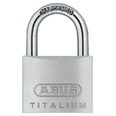 ABUS Titalium 64TI Series Open Shackle Padlock 20mm Keyed To Differ 64TI/20  - Silver