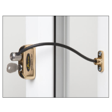 JACKLOC Pro-5 Lockable Cable Window Lock  - Brass