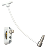 JACKLOC Pro-Twist Push & Turn Cable Window Lock  - White