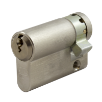 EVVA EPS HZ Half Euro Cylinder KD 46mm 37-9  - Nickel Plated