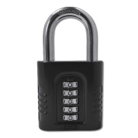 ABUS 158 Series Combination Open Shackle Padlock 65mm 158/65  - Black