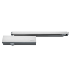 BRITON 2320 & 2321 Size 2-4 Cam Action Door Closer Pull / Pull Trimplate Cover - Silver Enamelled