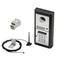 VIDEX GSM4KCR-1S/4G 1 Way Surface Mounted Audio GSM Kit with Keypad  - Polished Stainless Steel