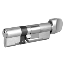 EVVA EPS 3* Anti-Snap Euro Key & Turn Cylinder KD 21B 92mm 41Ext-T51 36-10-T46  - Nickel Plated