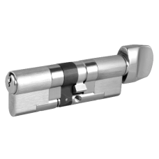 EVVA EPS 3* Anti-Snap Euro Key & Turn Cylinder KD 21B 92mm 51Ext-T41 46-10-T36  - Nickel Plated