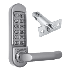 BORG LOCKS BL5001 Digital Lock With Inside Handle And 60mm Latch BL5001SS - Stainless Steel