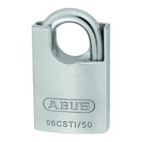 ABUS Titalium 96TICS Series Closed Shackle Padlock 50mm Keyed To Differ 96TICS/50 