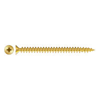 RAPIERSTAR Sharp Point Wood Screw - Countersunk 5.0mm x 40mm YP Qty 200 - Yellow Passivate