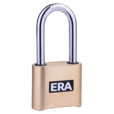 ERA Long Shackle High Security  Combination Padlock 50mm - Brass