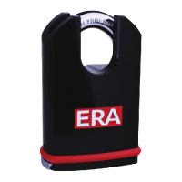 ERA Professional Maximum Security Closed Shackle Padlock 60mm Closed Shackle - Black