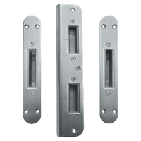 FULLEX Deadbolt Keep Set - Radius Forend CRB0004-KE - Zinc Plated Steel