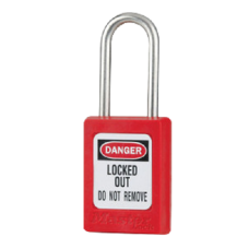 MASTER LOCK S31 Zenex Thermoplastic Safety Padlock  Keyed Alike To Code 12F001 - Red