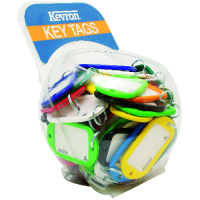 KEVRON ID10 Jumbo Key Tags Counter Tub 60pcs   x 60 - Assorted Colours