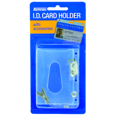 KEVRON ID1013 CL  Card Holder with Clips  - Clear