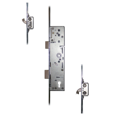 ERA Lever Operated Latch & Deadbolt Split Spindle - 20mm Faceplate - 2 Large Hooks 45/92