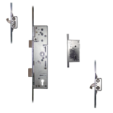 ERA Lever Operated Latch & Deadbolt Split Spindle - 20mm Faceplate - 2 Large Hooks & Deadlock 45/92