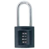 ABUS 158 Series Combination Long Shackle Padlock 50mm 158/50 - Hardened Steel