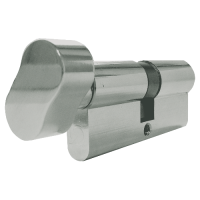 GreenteQ Gamma Euro Key & Turn Cylinder 70mm 35/T35 30/10/T30 Keyed To Differ  - Nickel Plated