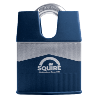 SQUIRE Warrior Closed Shackle Padlock Key Locking 65mm - Blue & Silver