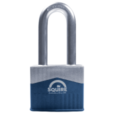 SQUIRE Warrior Long Shackle Padlock Key Locking 65mm - Blue & Silver