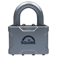 SQUIRE Vulcan Open Boron Shackle Padlock Key Locking 50mm - Blue & Silver