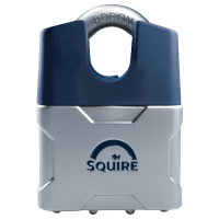 SQUIRE Vulcan Closed Boron Shackle Padlock Key Locking 45mm - Blue & Silver