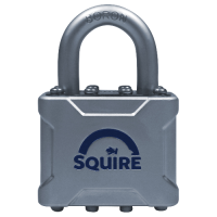 SQUIRE Vulcan Open Boron Shackle Padlock Key Locking 40mm - Blue & Silver