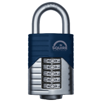 SQUIRE Vulcan Open Boron Shackle Combination Padlock 60mm  - Blue & Silver