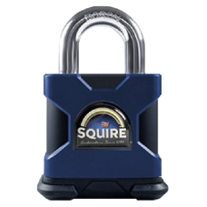 SQUIRE SS50EM  Marine Grade Stronghold Open Shackle Padlock Body Only  - Black & Blue