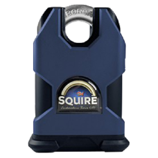 SQUIRE SS50CEM Marine Grade Stronghold Closed Shackle Padlock Body Only  - Black & Blue