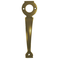 A PERRY Solid  Long Throw Lock Gate Handle  - Polished Brass