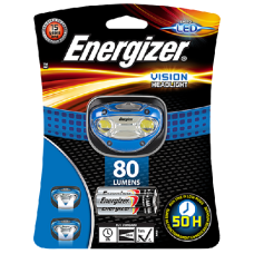 ENERGIZER Vision HD Headlight 80 Lumens  - Black & Blue