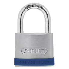 ABUS Silver Rock 5 Open Shackle Padlock 55mm Keyed To Differ  - Stainless Steel Effect