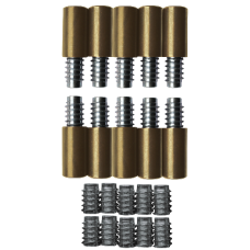 BRAMAH R1 ROLA Sash Window Stop 31mm R1/23B 10 Locks & 20 Inserts - Polished Brass