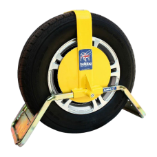 BULLDOG QD Series Wheel Clamp To Suit Caravans & Trailers QD12 Suits Tyres 185mm Width 304mm Rim Diameter - Yellow