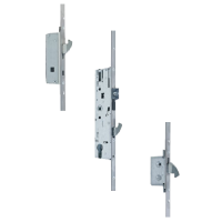 YALE AutoSecure Lever Operated Latch & Hookbolt Split Spindle - 2 Hook 20mm 45/92 20mm