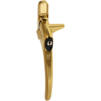 ERA Charisma Inline Cockspur Locking Espag Handle 21mm Left Handed Locking  - Polished Gold