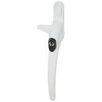 ERA Charisma Inline Cockspur Locking Espag Handle 12mm Right Handed Locking  - White